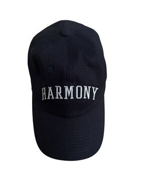 Sandro “Harmony” Navy Baseball Cap with White Embroidery
